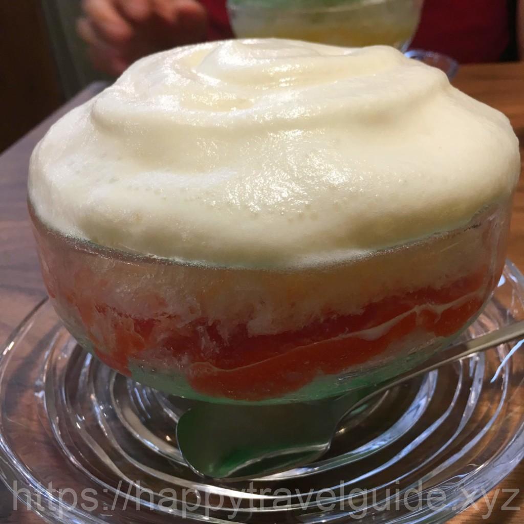 かき氷専門店みこやさんでかき氷を食べる