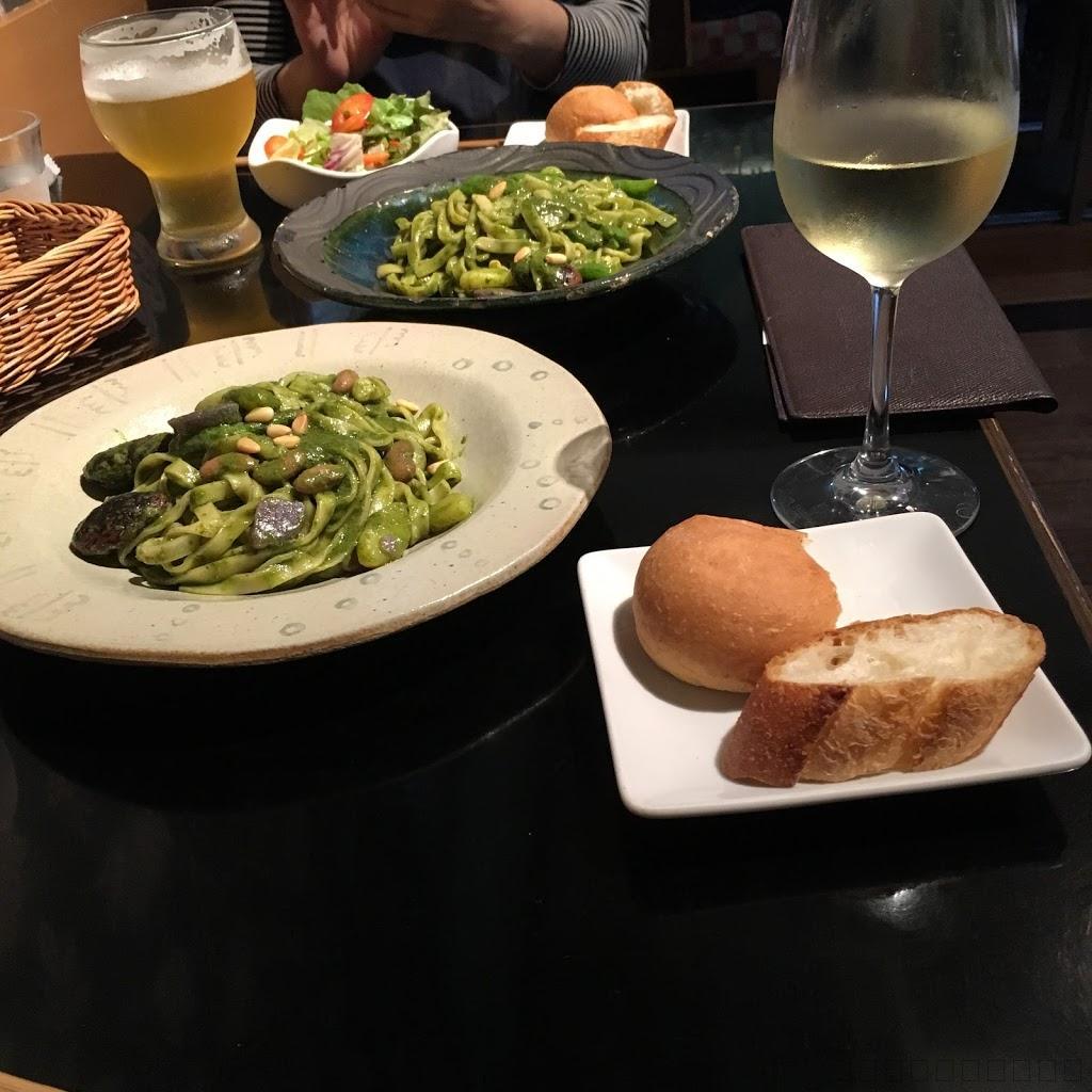 軽井沢の星野リゾートのレストランパスタ