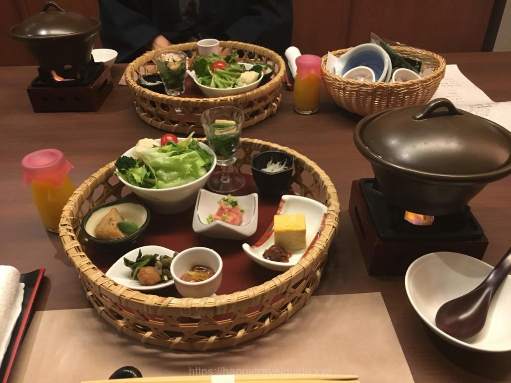 南房総岩井湯本温泉の網元の宿「ろくや」旅館の食事