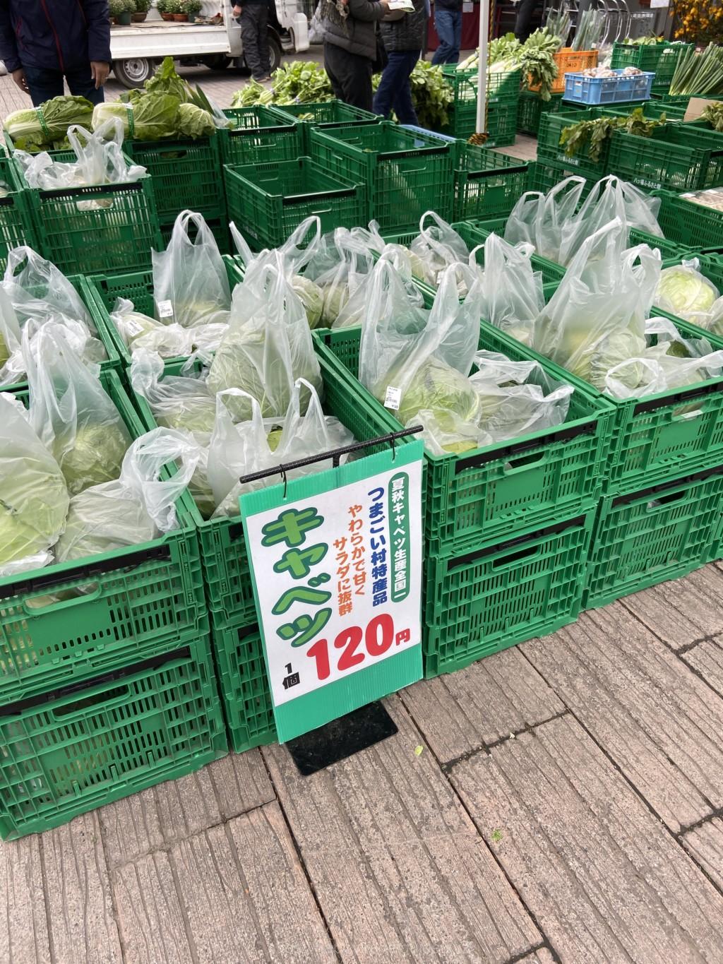 道の駅八ッ場　嬬恋キャベツ