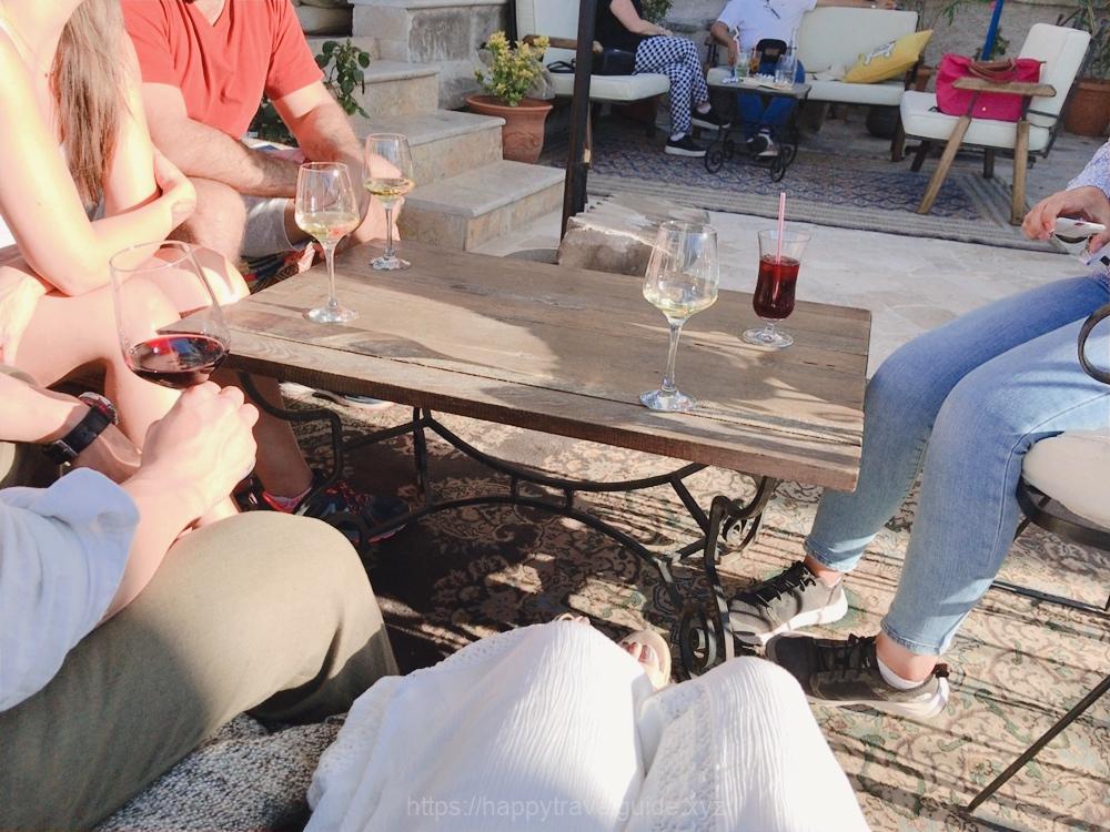 最後はアフタヌーンワインで乾杯♪