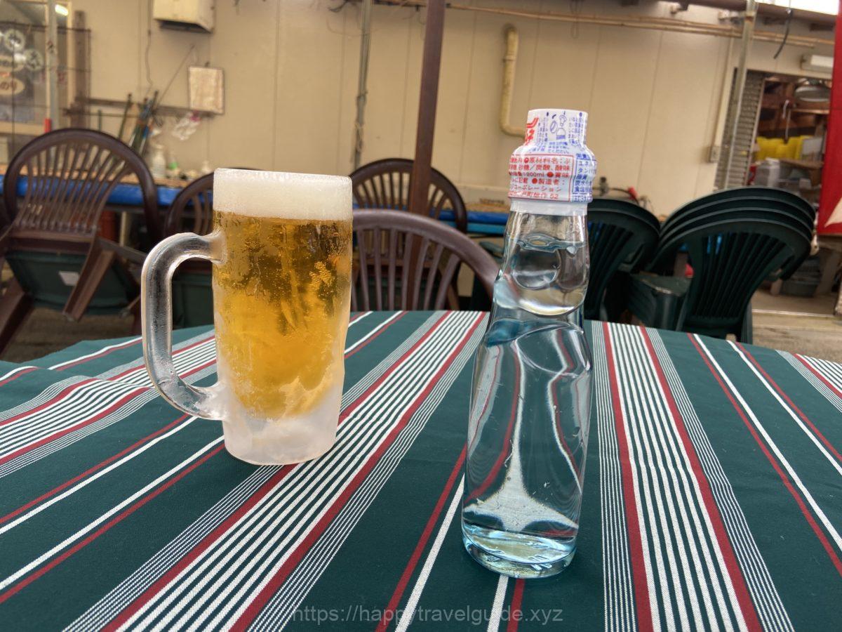 ビールとサイダー