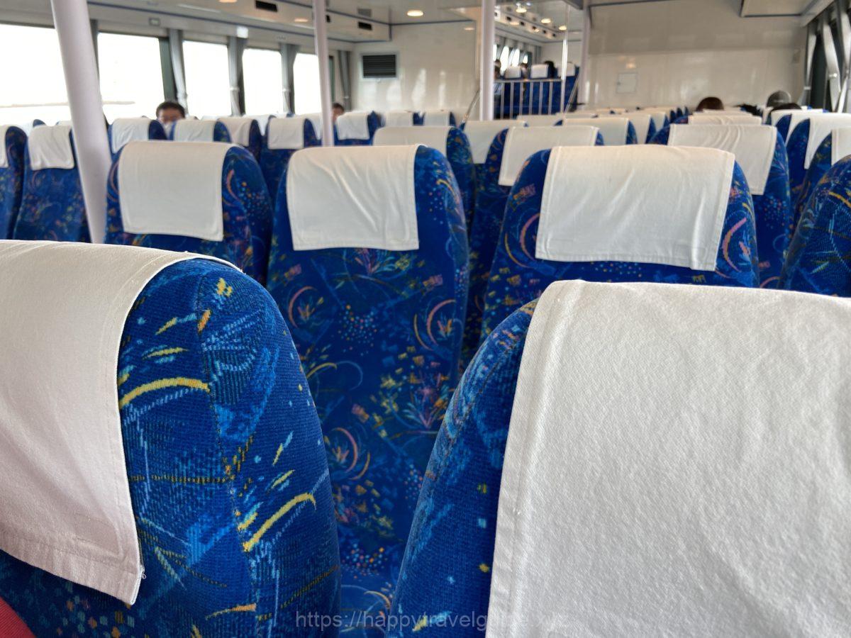 日間賀島 観光船 シート